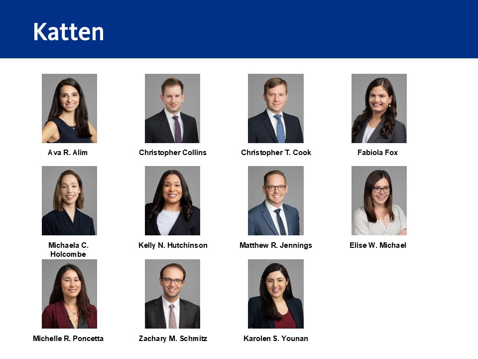Katten Promotes 11 Attorneys to Partnership, Strengthening Core Practice Areas and Global Reach
