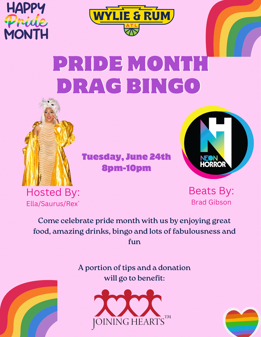 Wylie & Rum Hosts Drag Bingo to Celebrate Pride Month and Support HIV/AIDS Nonprofit