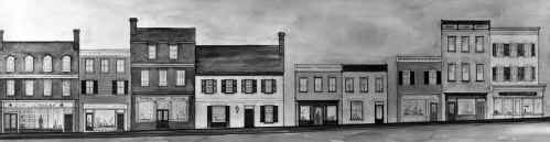 Annapolis Main Street Remodeling Proposal Highlighted in A. Aubrey Bodine's Photograph