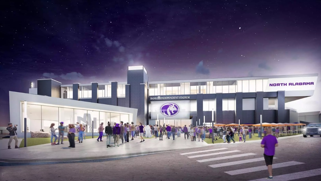 Bank Independent Stadium at UNA Reaches Construction Milestone, Set to Open in 2026