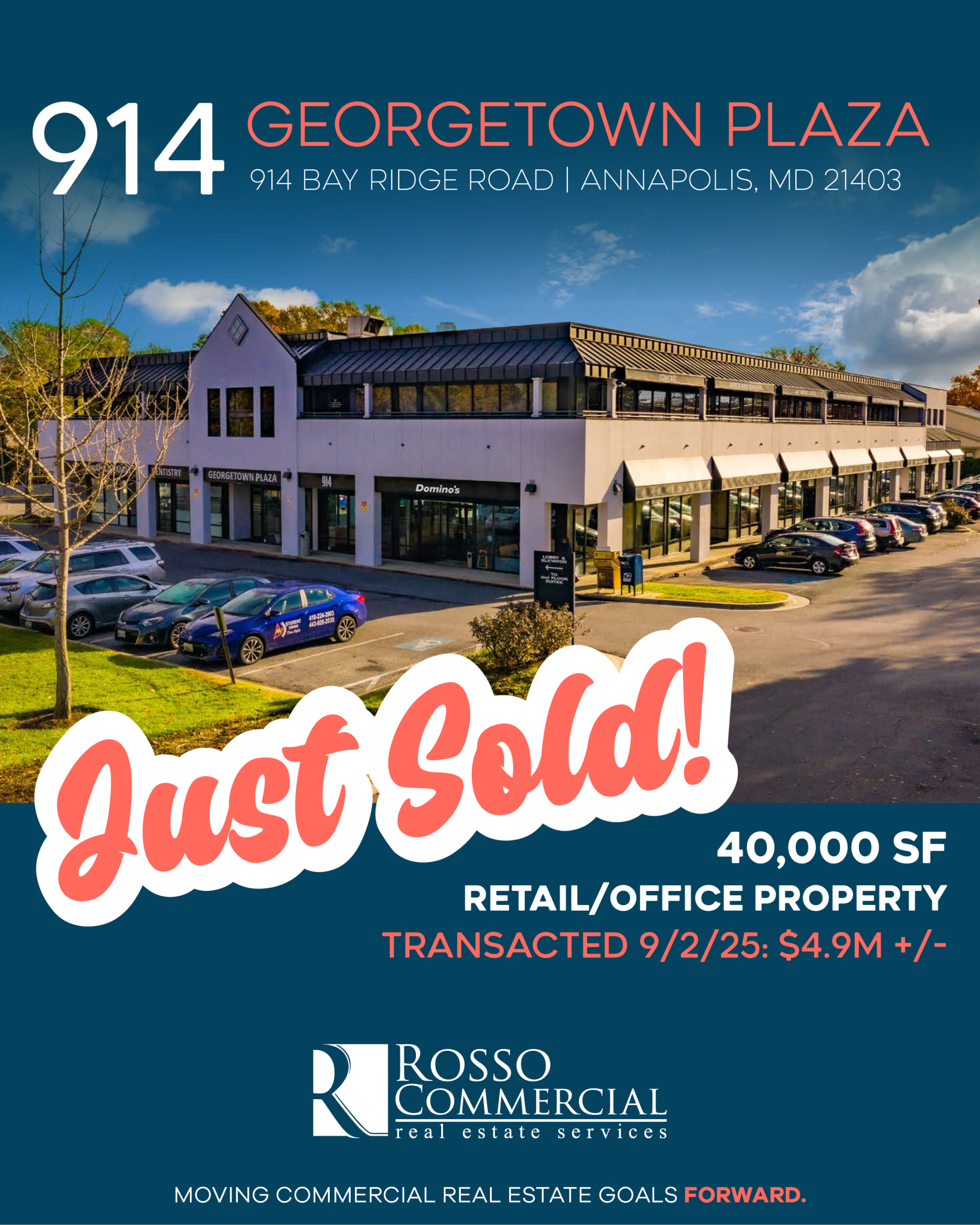 Georgetown Plaza Sells for $4.9 Million in Major Annapolis Commercial Real Estate Transaction