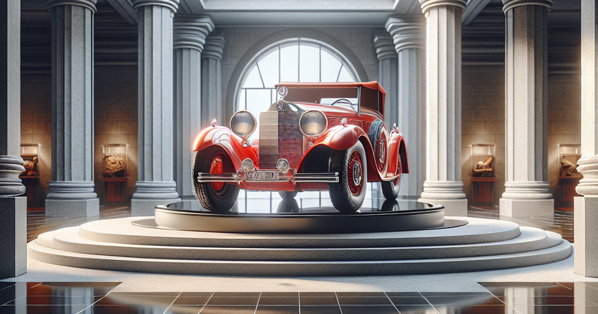 Rare 1956 Mercedes-Benz 300C in Original 'Strawberry' Red Joins DFW Car & Toy Museum Collection