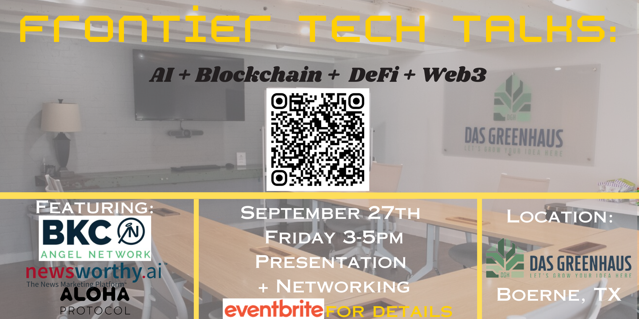 Boerne, TX Frontier Tech Talks