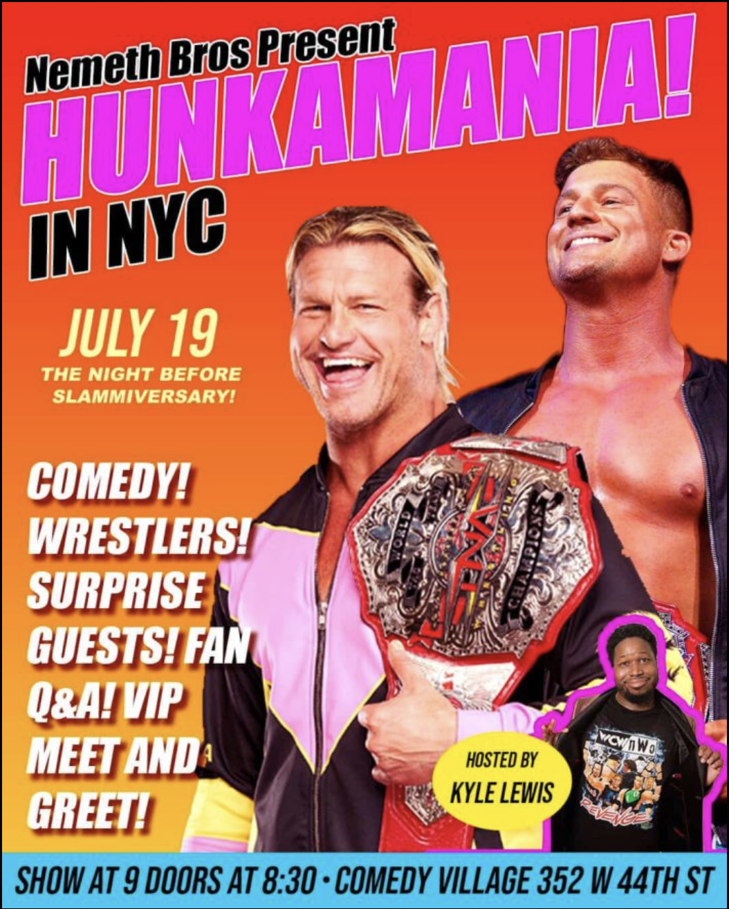 WWE Hunks playing at Comedy Village in Time Square