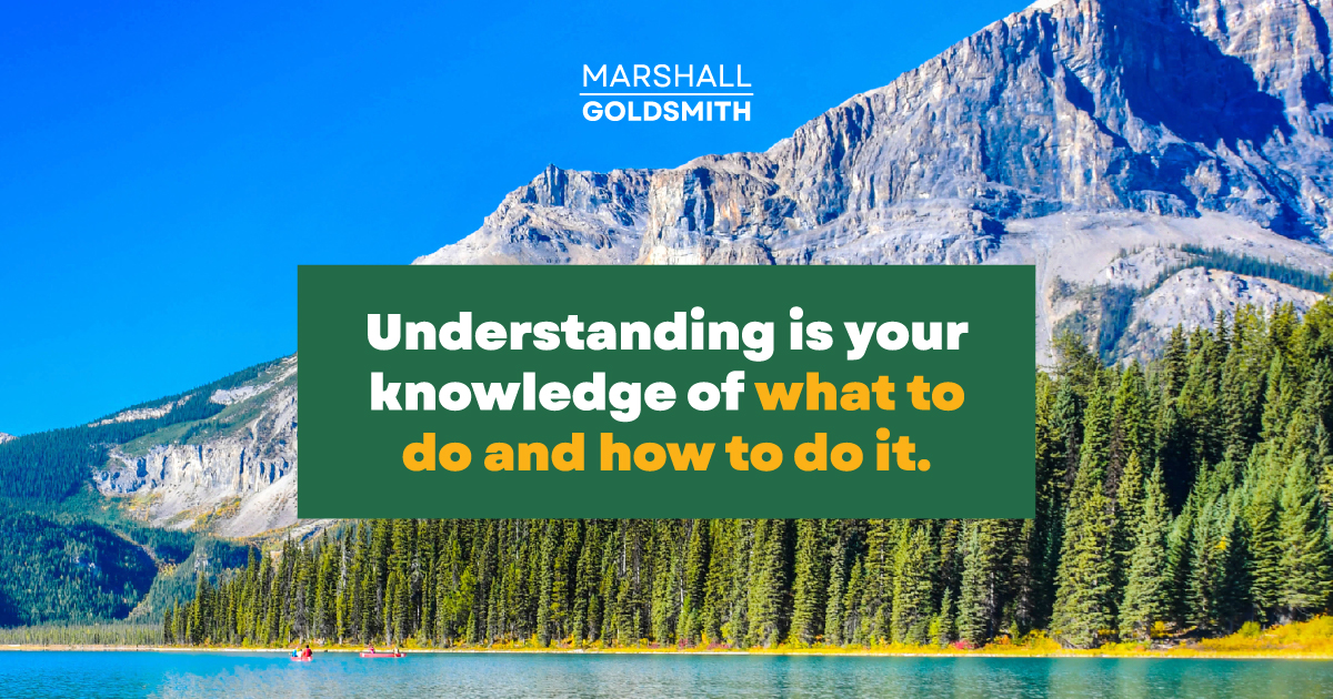 Marshall Shows How Understanding Is a Tool for Earning a Life