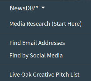 NewsDB Menu