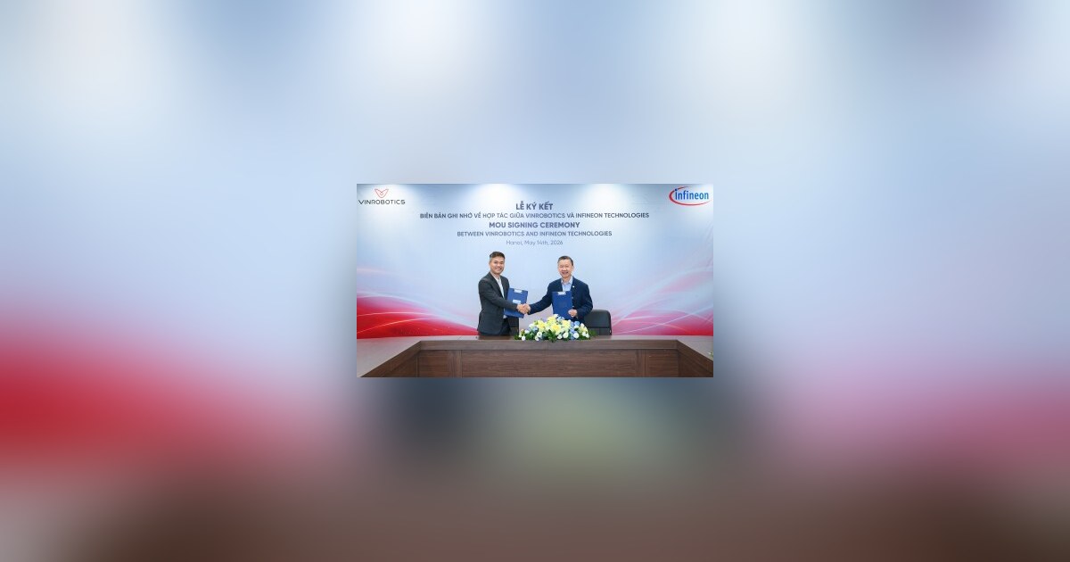 Vinrobotics Partners with Infineon to Advance Core Technologies For Next-Generation Robotics