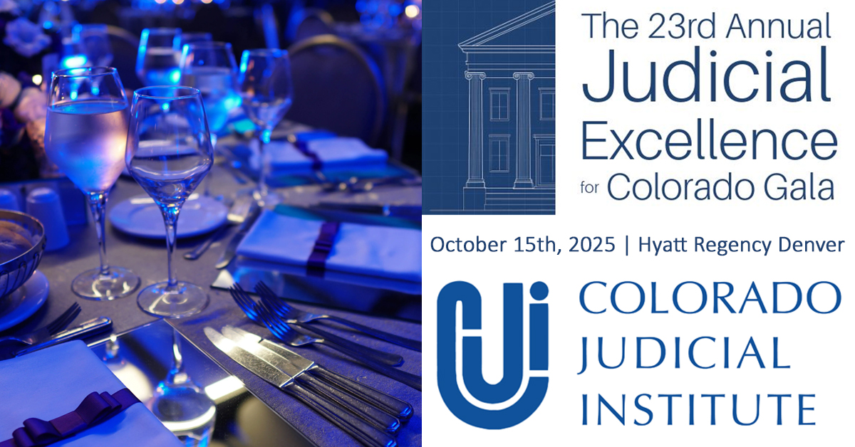 Celebrating Judicial Excellence: Honoring Colorado's Finest at the 2025 Gala