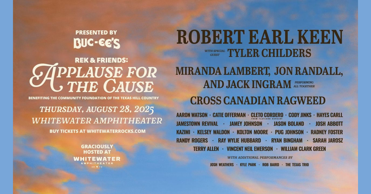 Robert Earl Keen encabeza concierto benéfico para apoyar a las víctimas de las inundaciones en Texas Hill Country