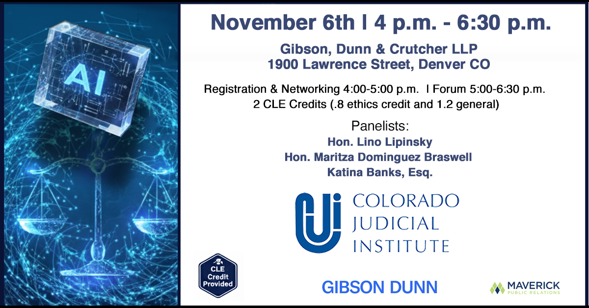 FAQ: Colorado Judicial Institute's AI Forum for the Legal Community