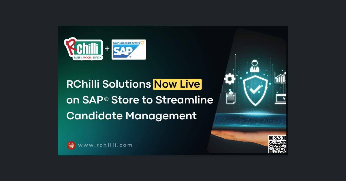 RChilli's Integration with SAP® Store Enhances Recruitment Efficiency for Global Enterprises