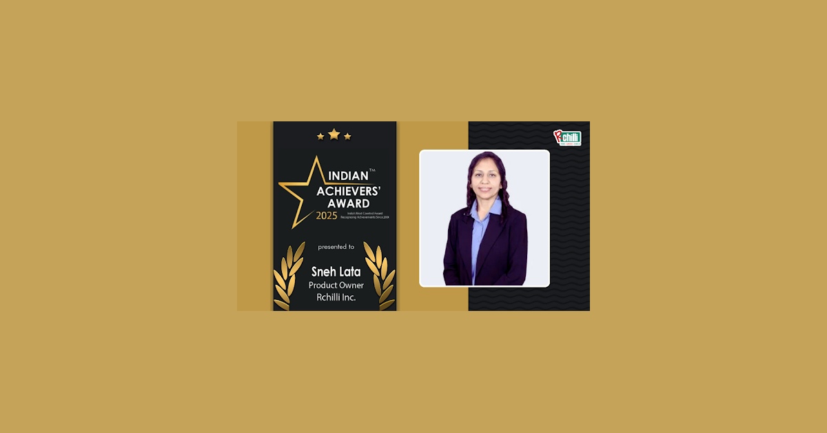 Sneh Lata of RChilli Inc. Honored with Indian Achievers’ Award for AI-Driven Recruitment Innovations