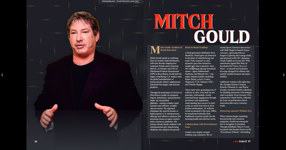 Mitch Gould Recognized Among CIO Today's Top 50 World Leaders for Retail Distribution Innovation