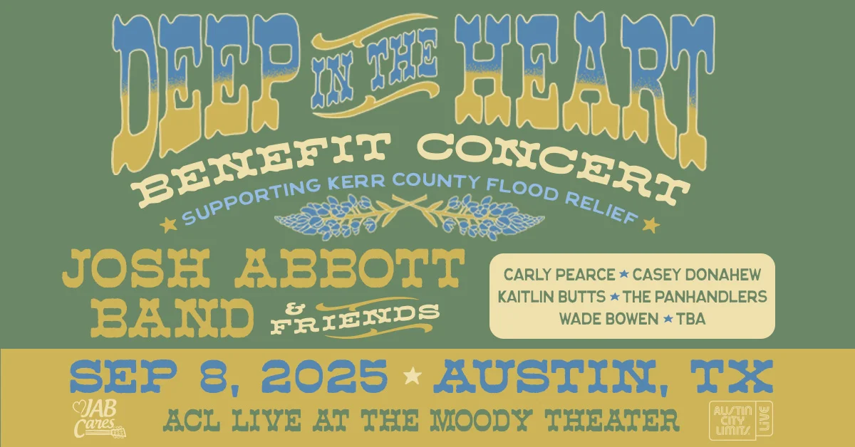 JABCares Announces Deep in the Heart Benefit Concert for Kerr County Flood Relief